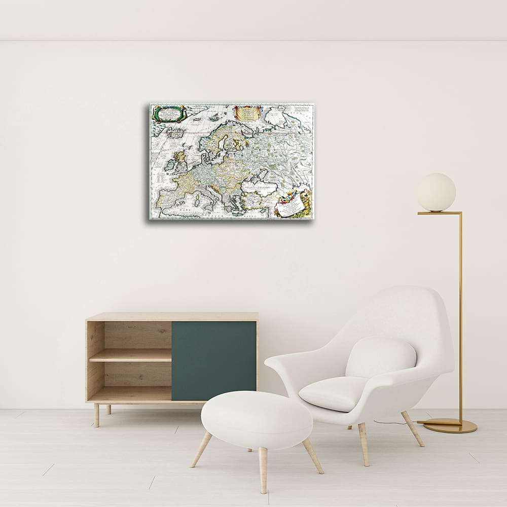Stampa su tela - Mappa Antica No. 16 cm. 40x50 - Legendarte