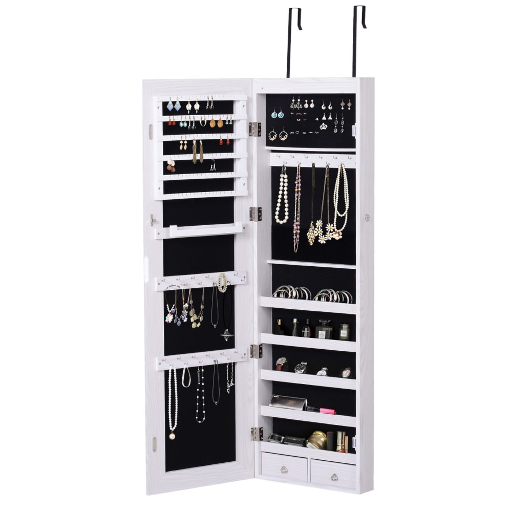 Espejo joyero colgante 37x120x10cm blanco - Maisons du Monde