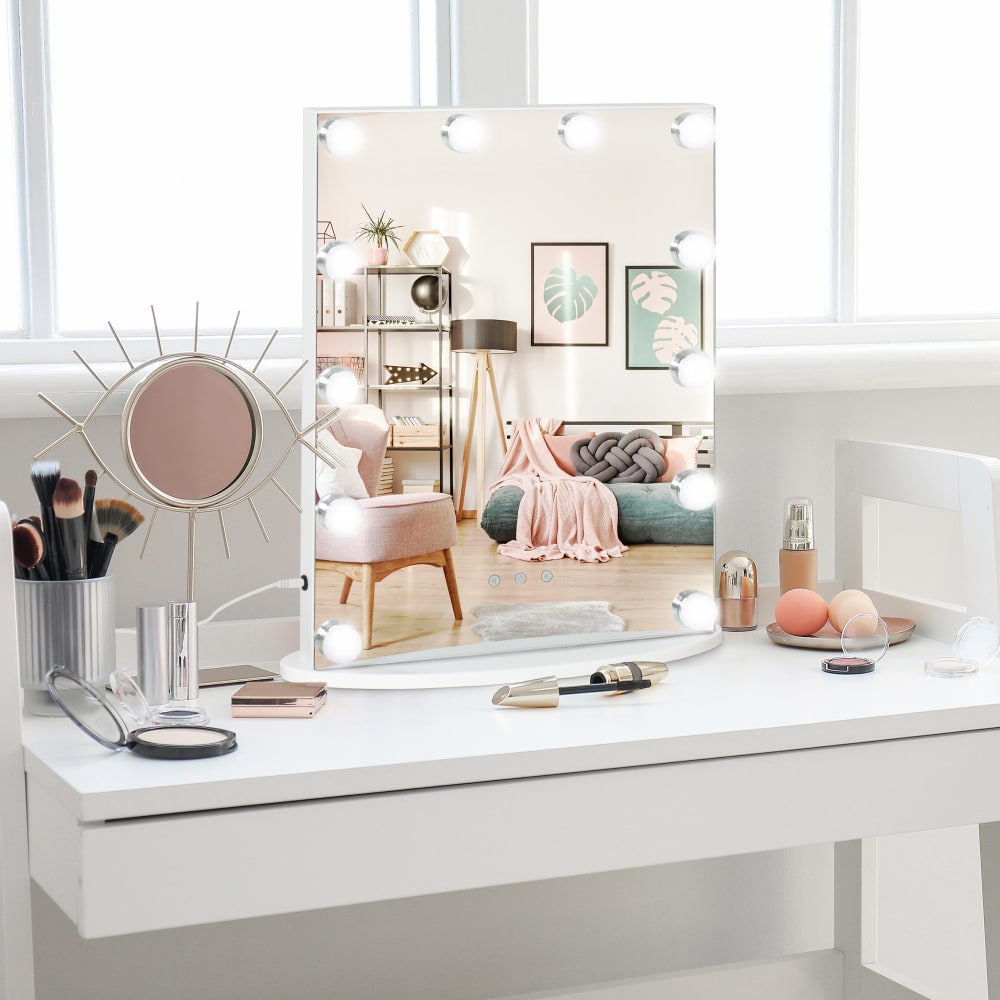 Espejo de maquillaje 41.5x13.5x51 cm blanco - Maisons du Monde