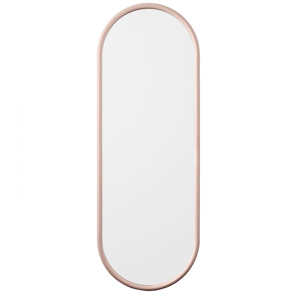 AYTM Miroir mural ovale large H108xL39cm Rose Métal