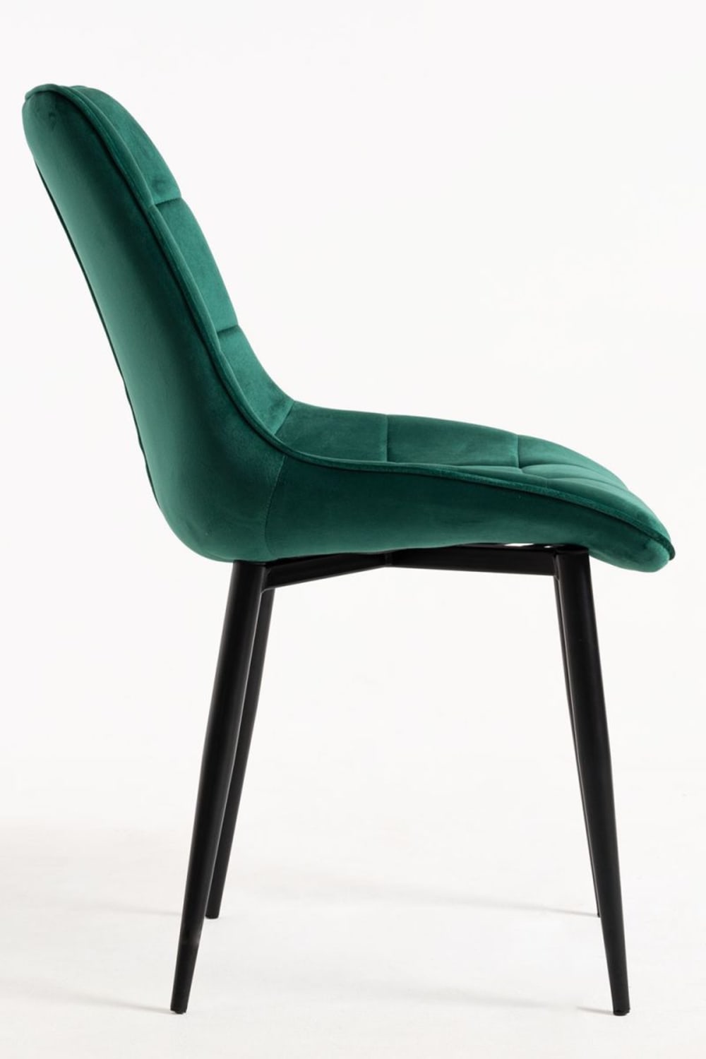 Pack 2 sillas color verde en terciopelo - Maisons du Monde