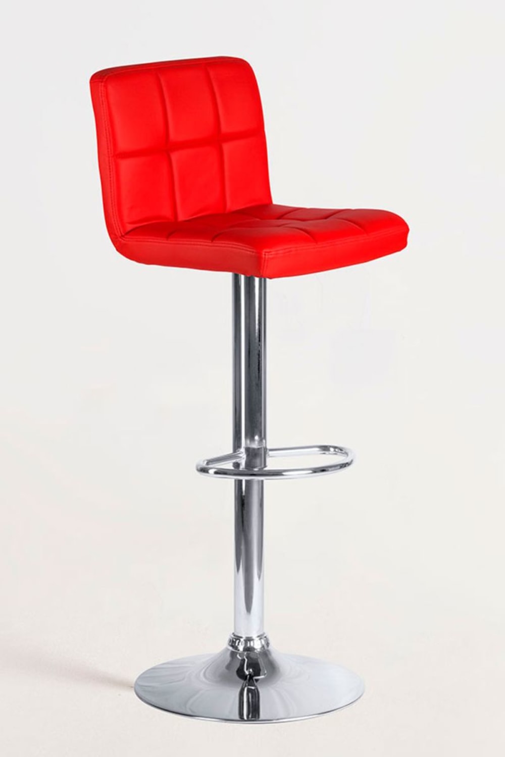 Pack 4 taburetes color rojo en polipiel - Maisons du Monde