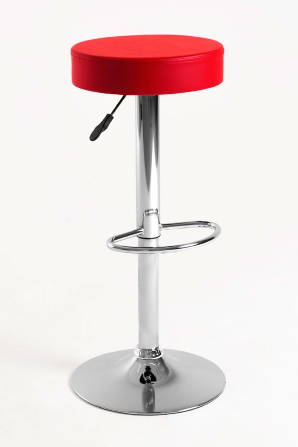 Pack 4 taburetes color rojo en polipiel - Maisons du Monde