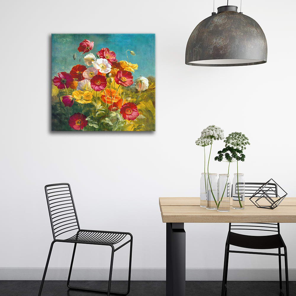 Tableau impression sur toile - Fleurs Sauvages 60x60cm - Maisons du Monde