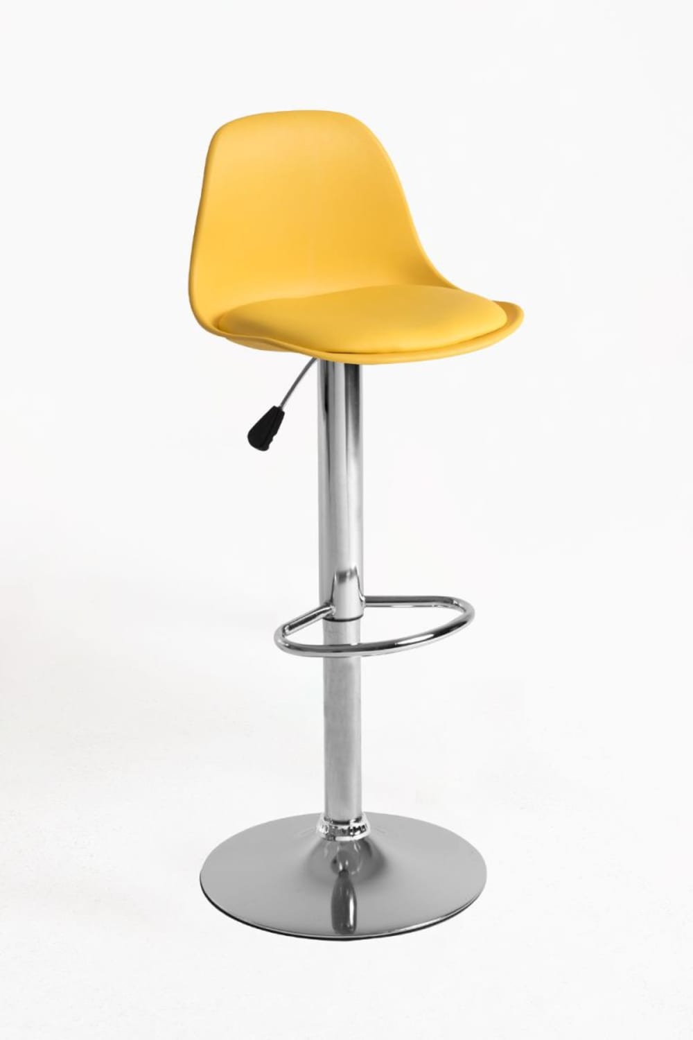 Pack 2 taburetes color amarillo en polipiel - Maisons du Monde