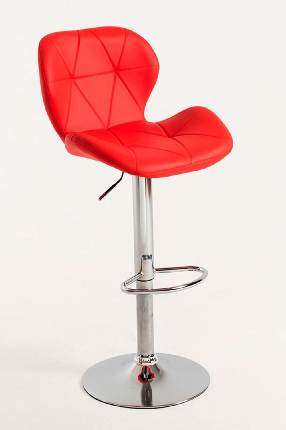 Pack 6 taburetes color rojo en polipiel - Maisons du Monde