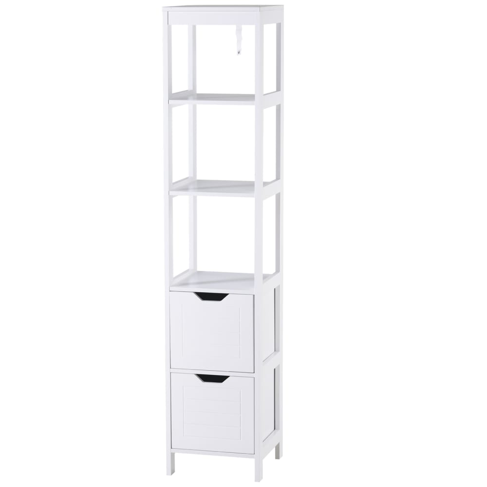 Armario alto de baño 30x30x144 cm blanco