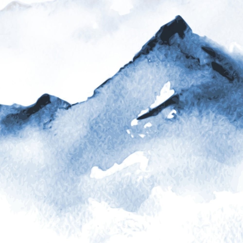 Papier peint panoramique - bleu - intissé - 5 lés : 240x270cm — vue 4