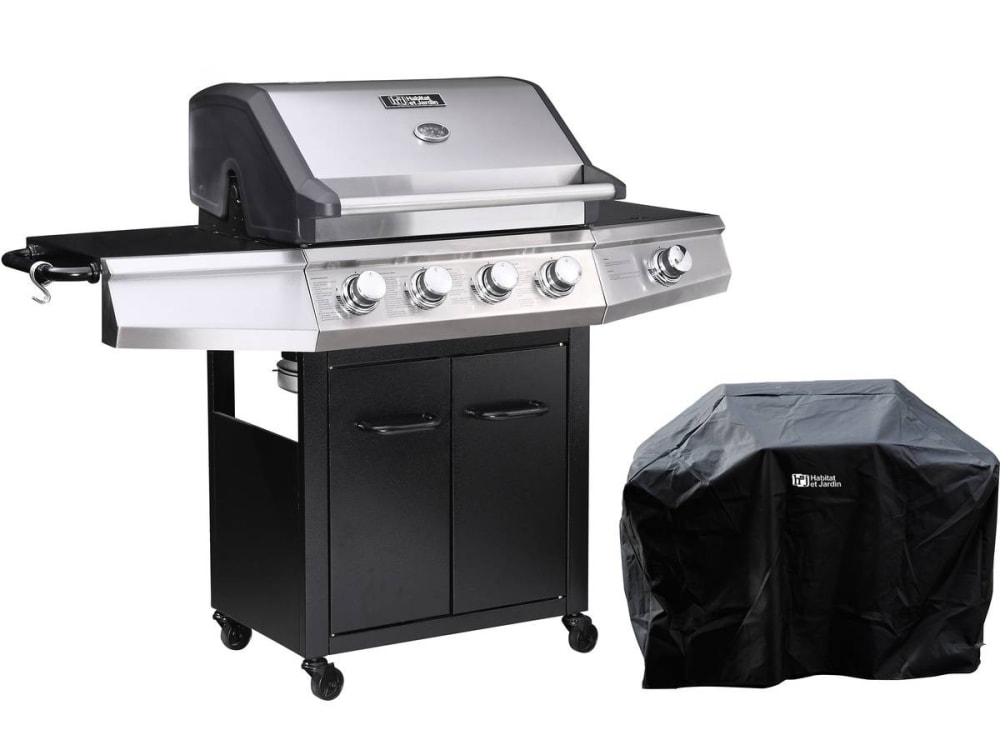 Barbecue gaz métal noir