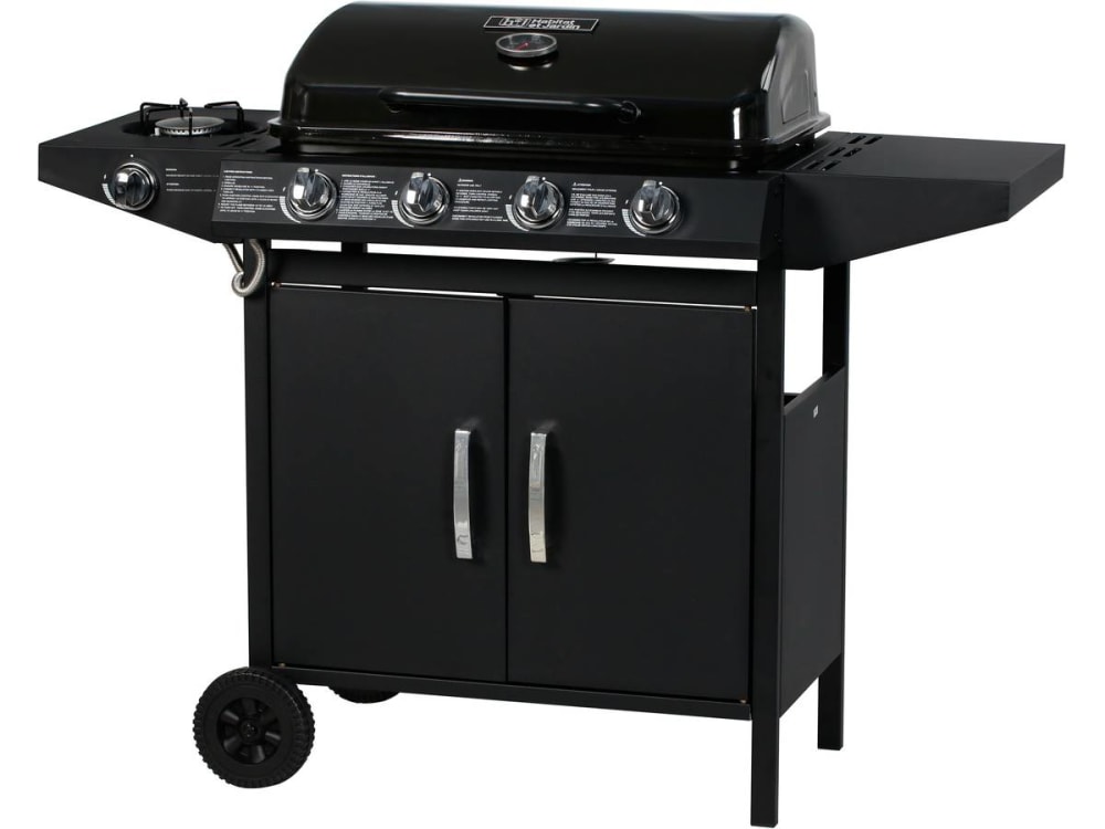 Barbecue gaz métal noir 6 brûleurs 12.9kW