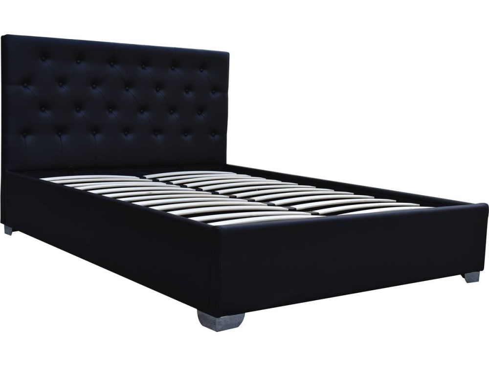 Lit coffre en simili - cuir