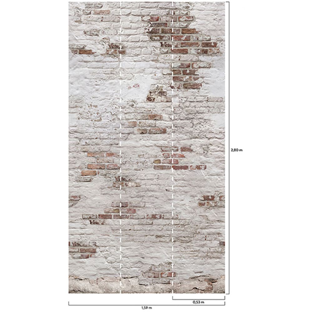 Papier peint briques 159x280 cm — vue 3