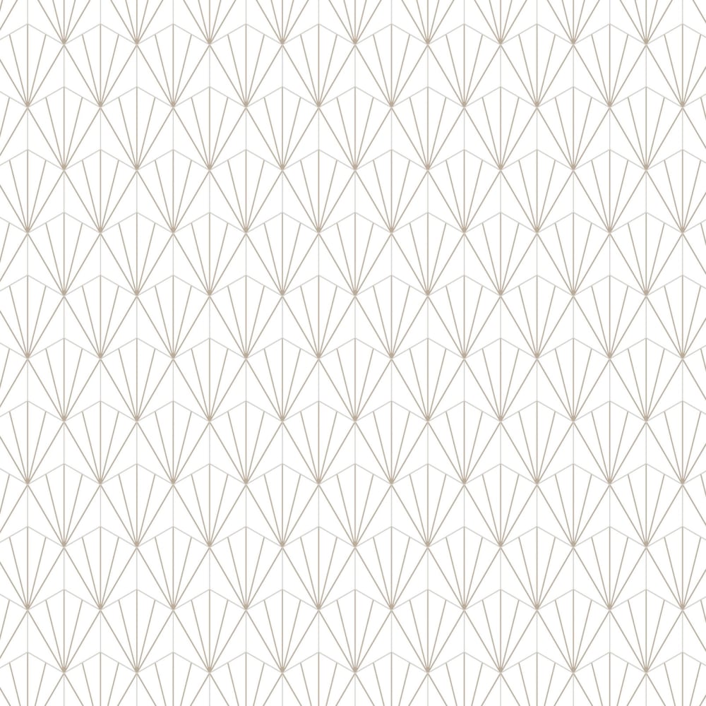 Papier peint blanc et or 53x1000 cm — vue 4