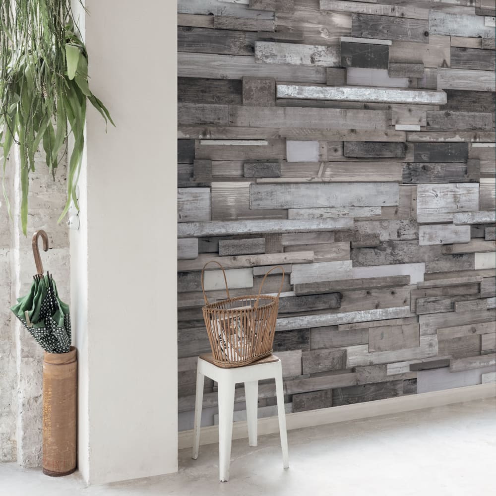 Carta da parati in tessuto non tessuto muro di pietra 159x280cm - Modello Contemporaneo - Tessuto non tessuto