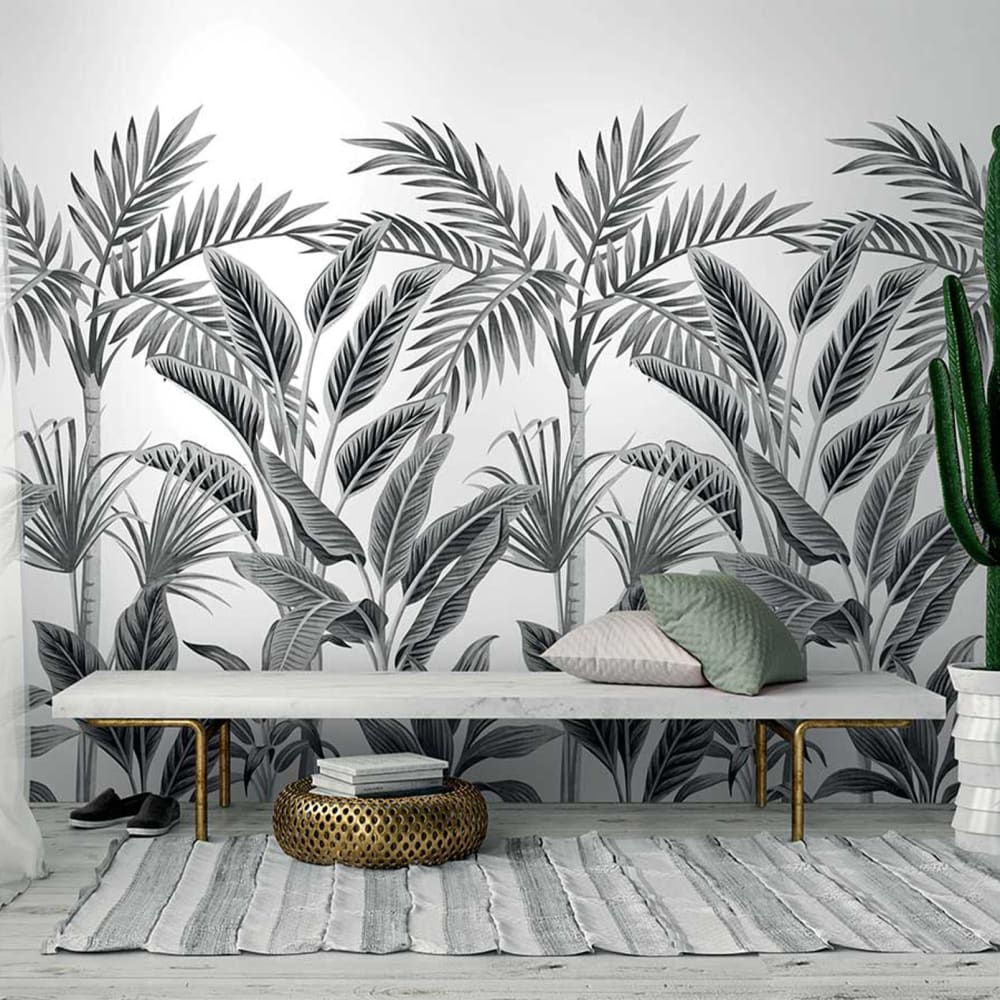 Papel pintado "palmeral" de 53x840 cm 159x280cm