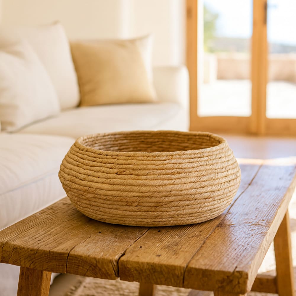 Panier en abaca 42cm