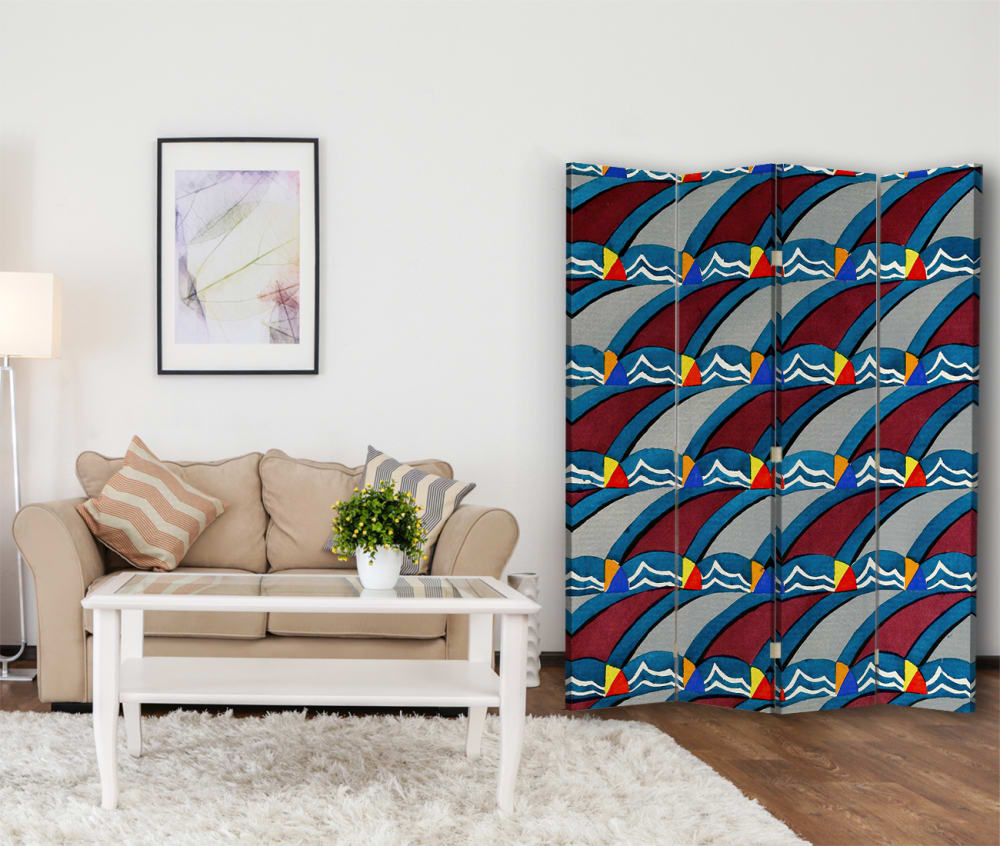 Biombo Kunstgewerbliche Schmuckformen... - C. Stoll - cm. 145x170 - Maisons du Monde