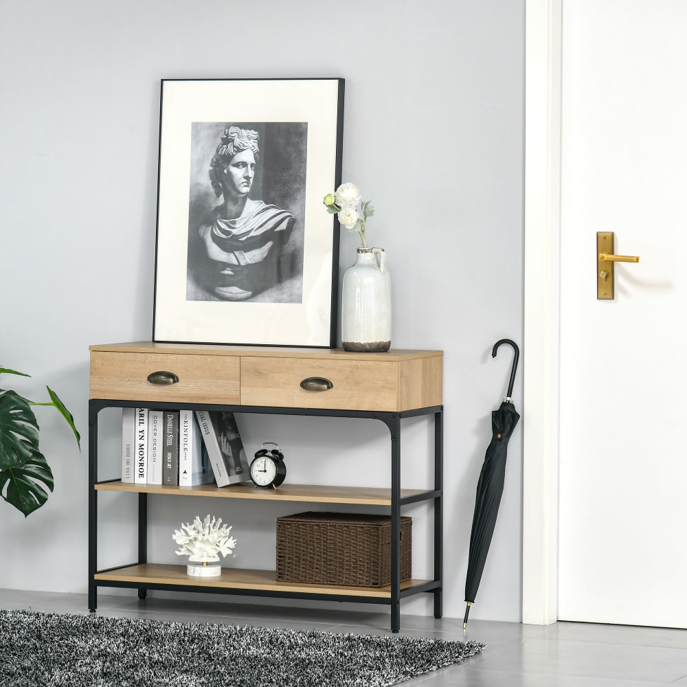Mesa consola 100x35x79.2 cm roble - Maisons du Monde