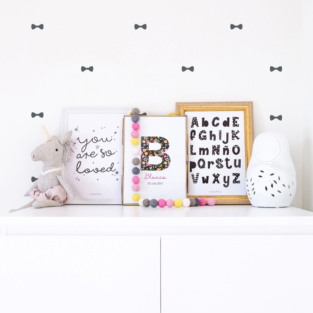 Adesivo decorativo mini papillon grigio scuro - Nicolasito