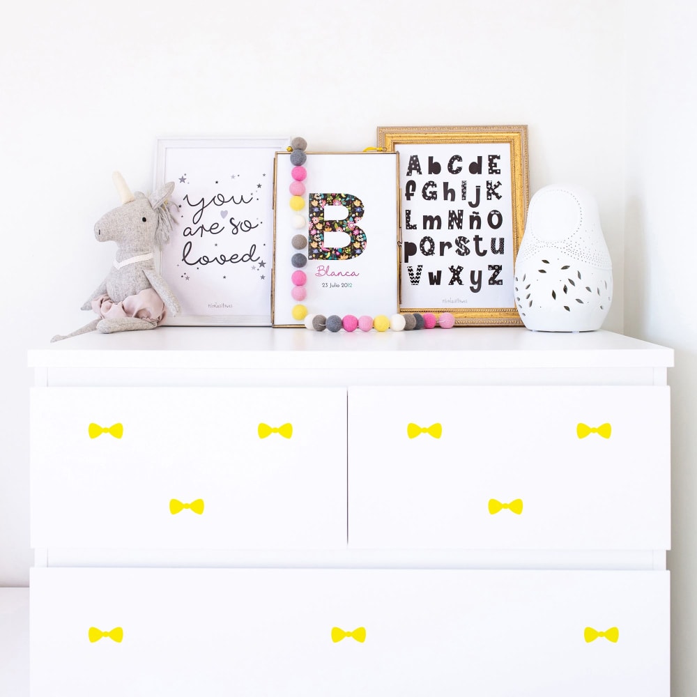 Adesivo decorativo mini papillon giallo - Nicolasito