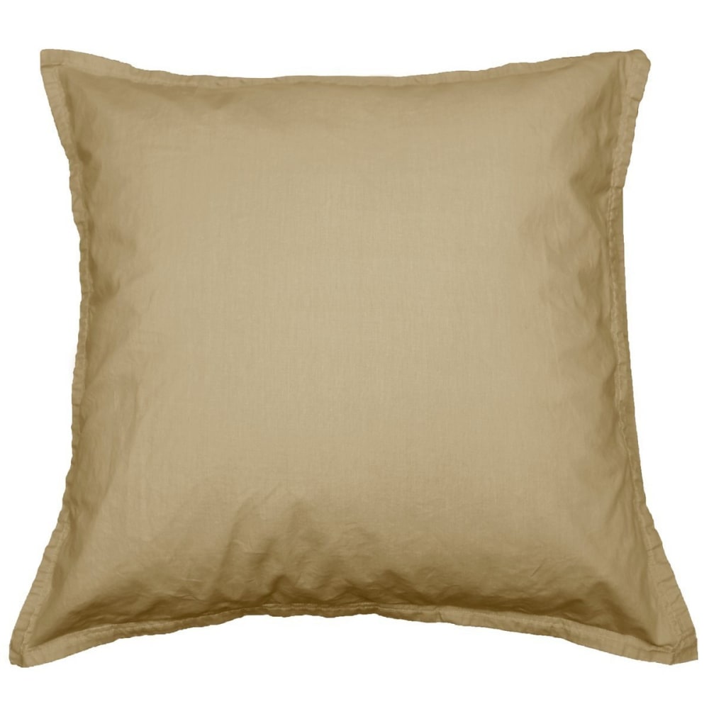 Lot de 2 taies d'oreiller en coton lavé bio Corde 65x65 cm