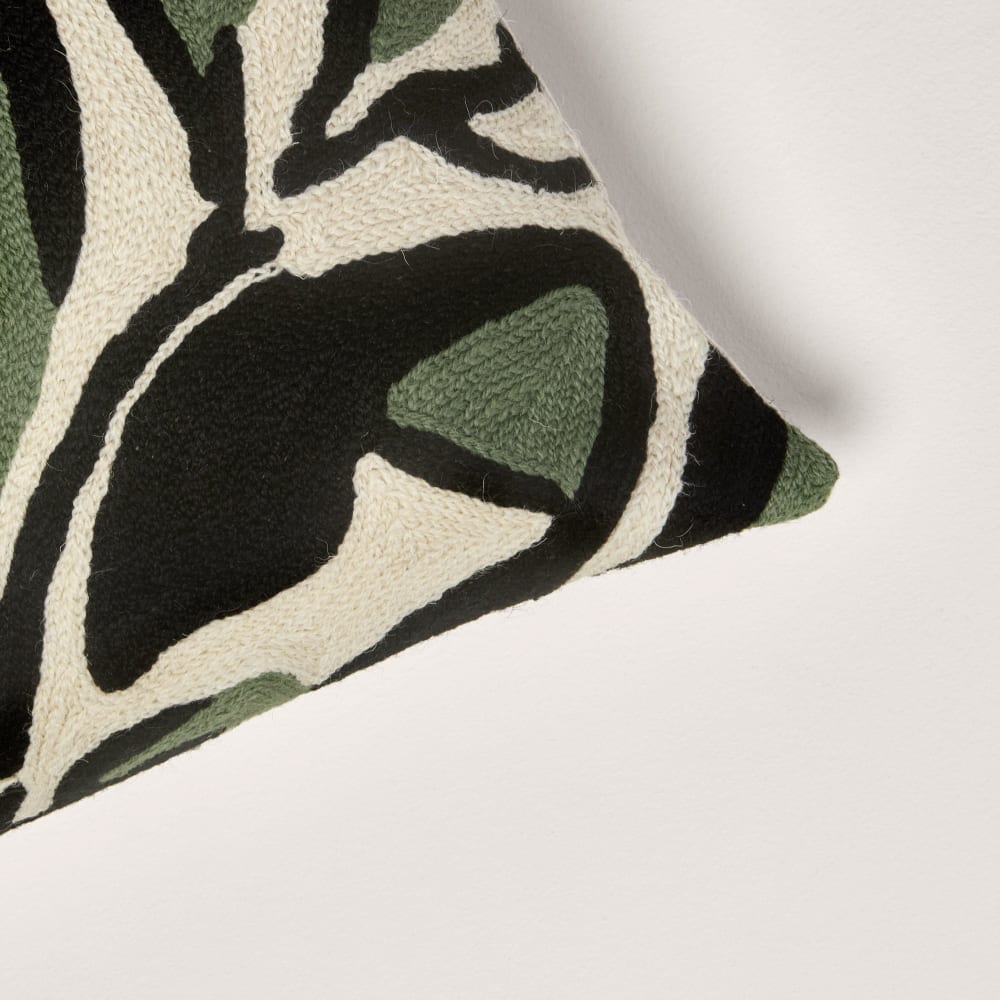 Housse de coussin en laine blanc 40x40 cm - Maisons du Monde