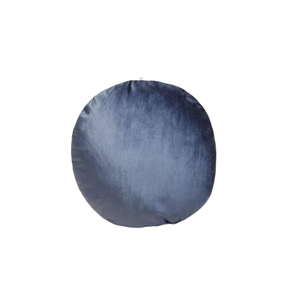 Housse de coussin en viscose bleu Ø45 cm