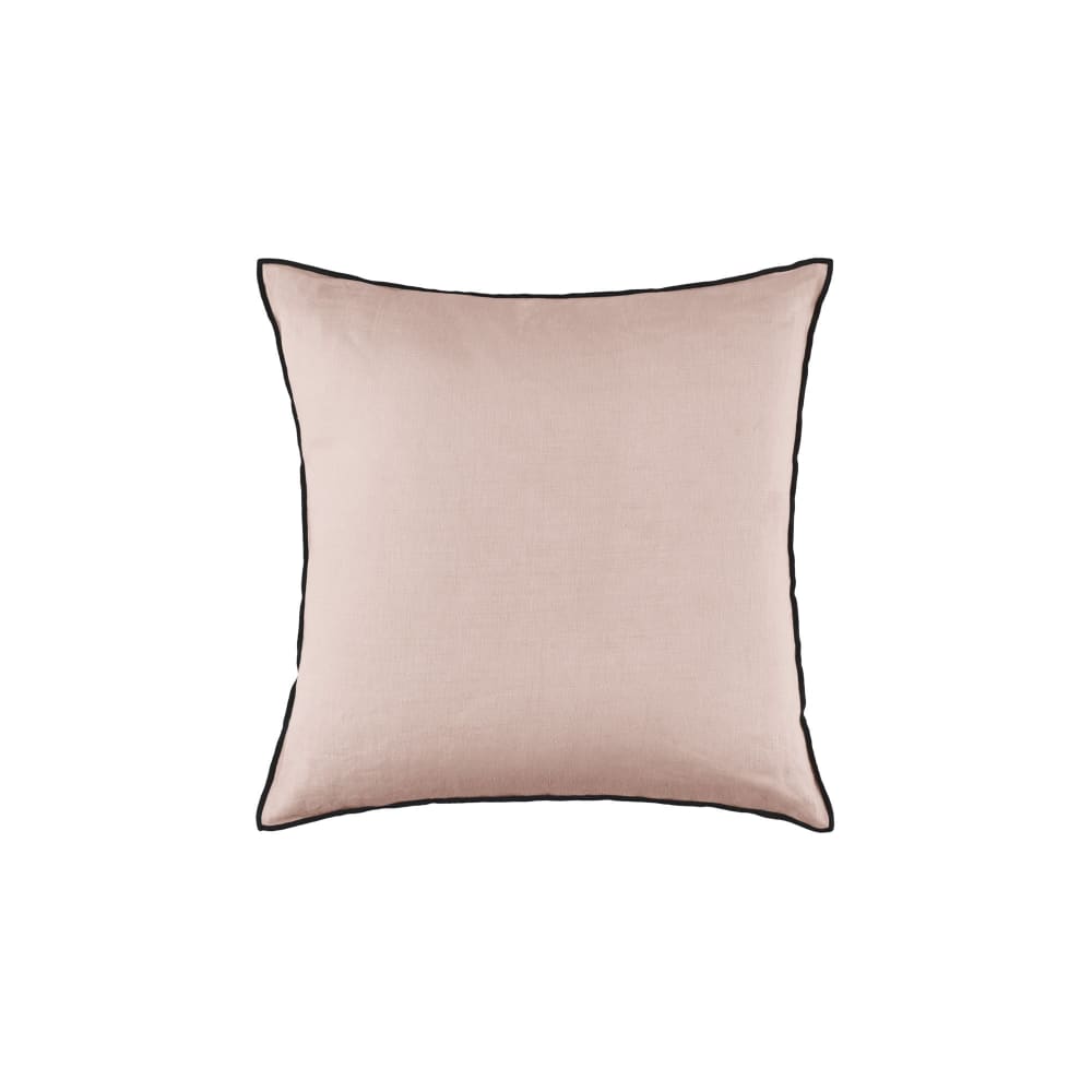 Housse de coussin en lin rose 40x40 cm