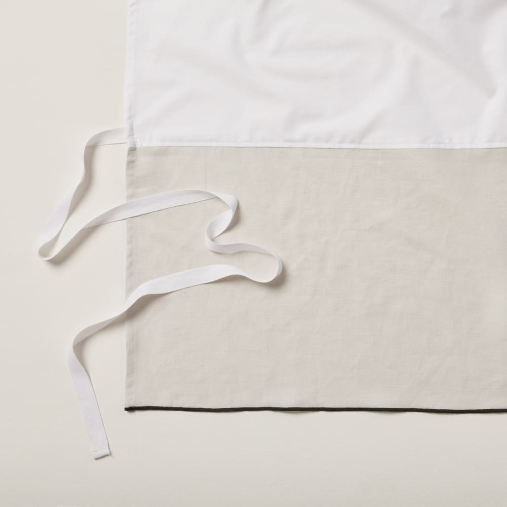 Cache sommier en lin beige 90x200 cm - Maisons du Monde
