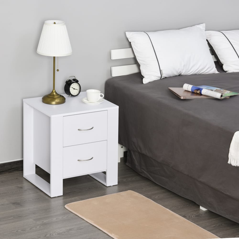 Mesita de noche 48x39x54 cm blanco - Maisons du Monde