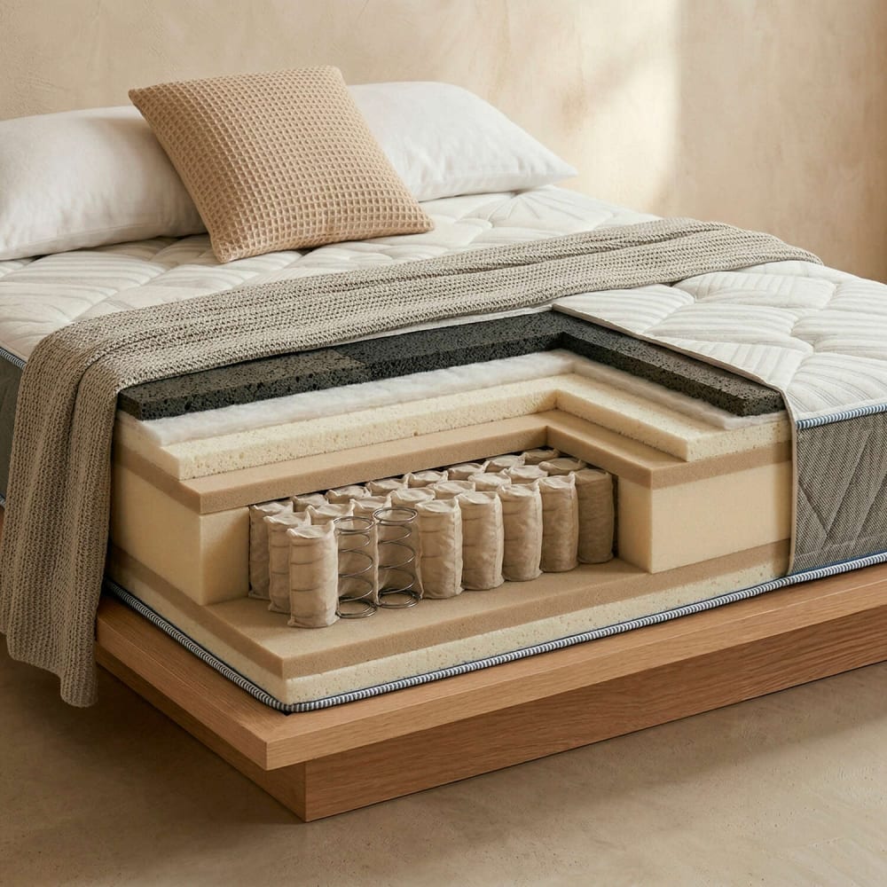 Colchón muelles ensacados con visco 150x200 26cm - Maisons du Monde