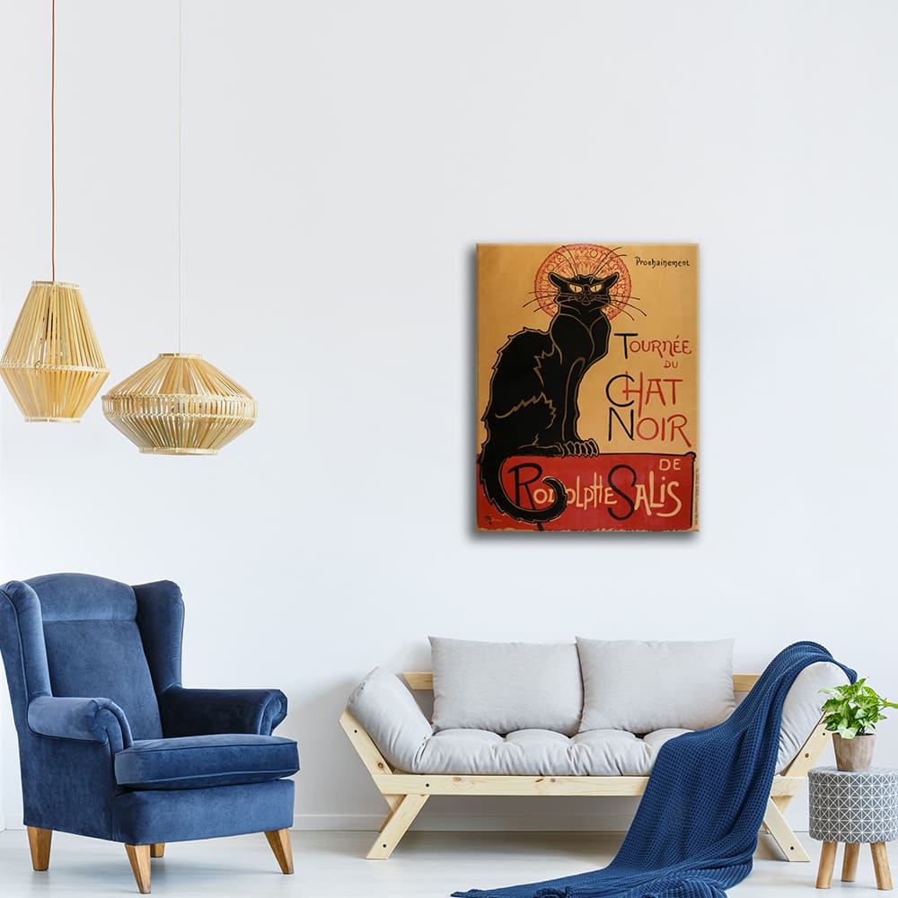 Tableau Tournée du Chat Noir Théophile Alexandre Steinlen 80x110cm