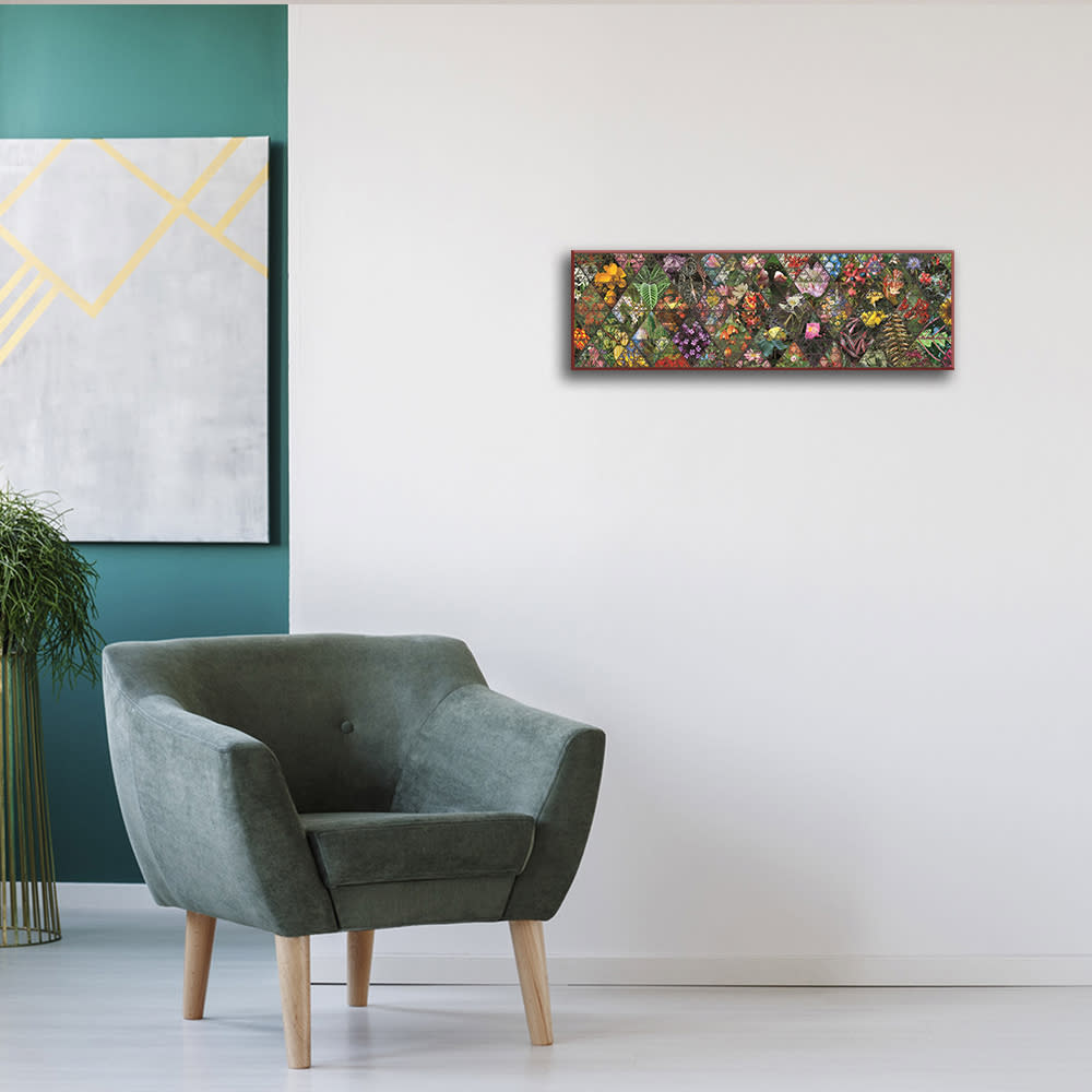 Tableau impression sur toile botanique 120x40cm