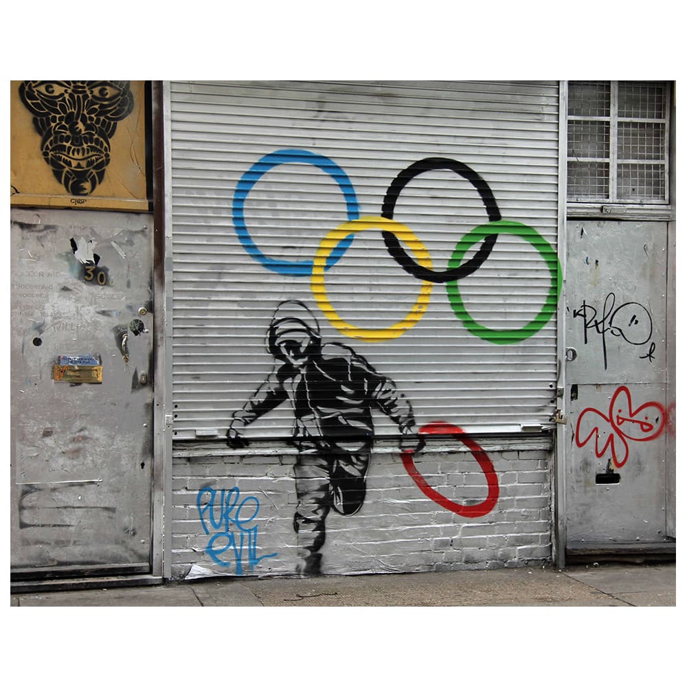 Stampa su tela - Furto olimpico cm. 80x100 - Multicolore - PES - Poliestere