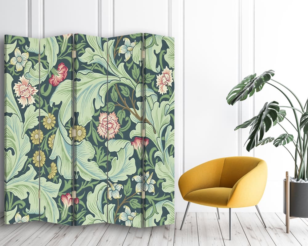 Biombo Floral Wallpaper - William Morris - cm. 180x170 (5 paneles) - Maisons du Monde