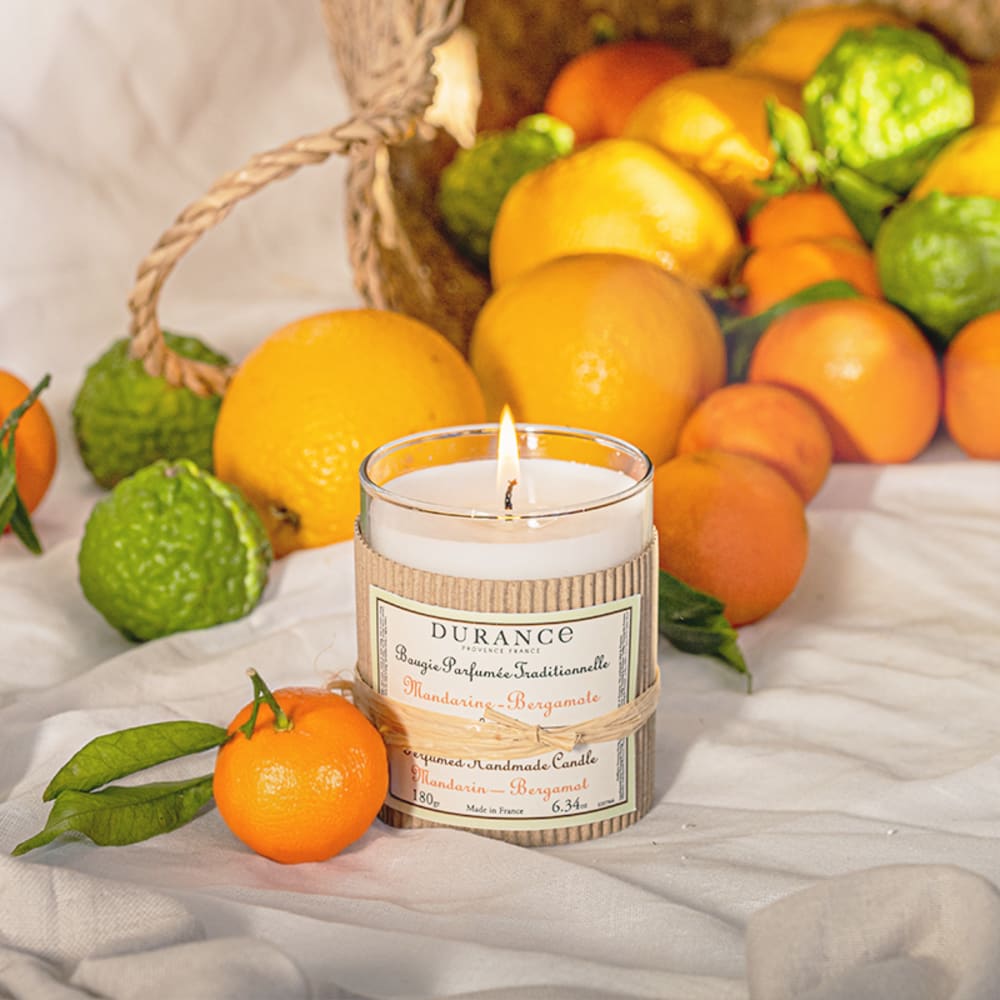 Bougie parfumée mandarine bergamote - Maisons du Monde