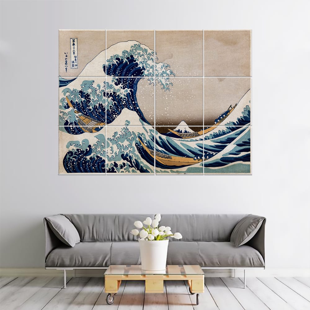 Tableau La Grande Vague De Kanagawa - Katsushika Hokusai 150x200cm - Maisons du Monde