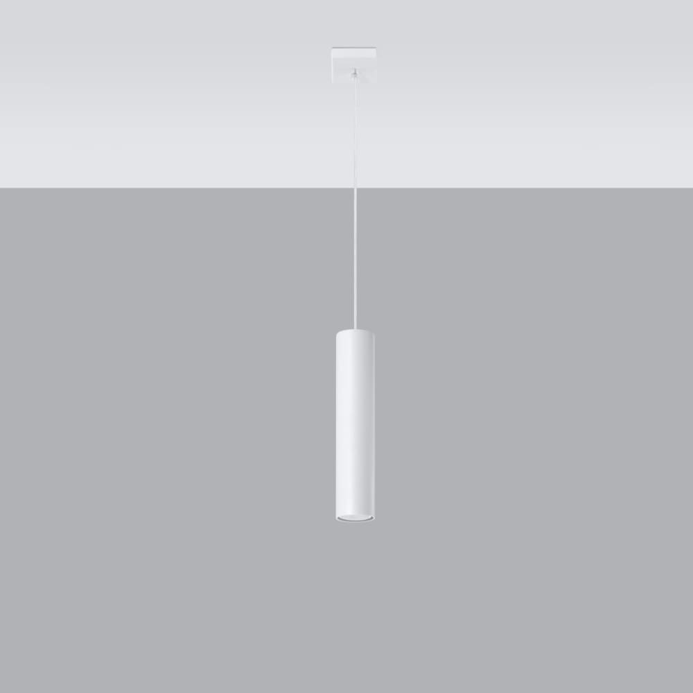 Suspension Acier Blanc GU10 1 Lagos — vue 3