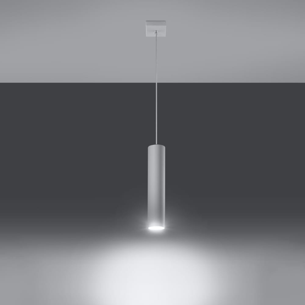 Suspension Acier Blanc GU10 1 Lagos — vue 4