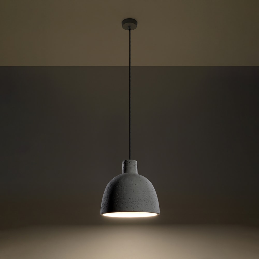 Suspension Béton Gris E27 1 Damaso — vue 4
