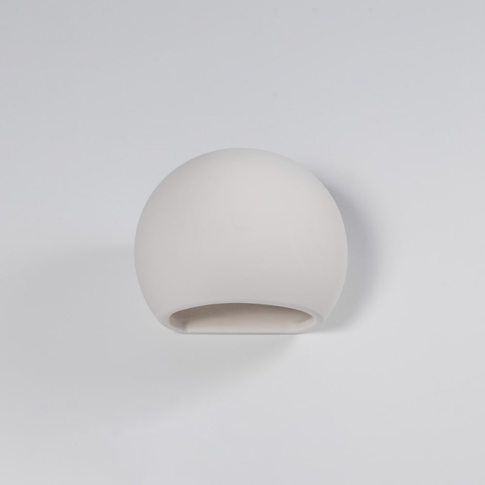 Applique ovale en céramique, blanc L: 18cm — vue 3