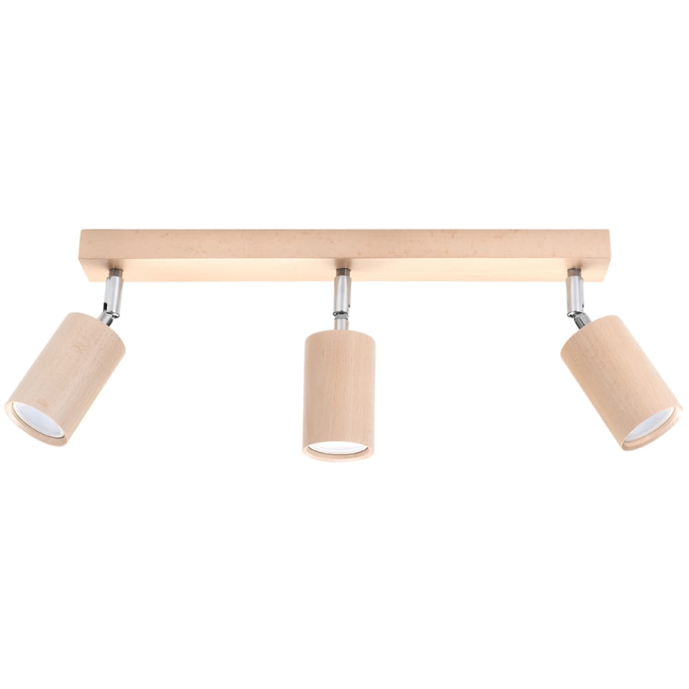 Lámpara de techo madera natural madera alt. 20 cm