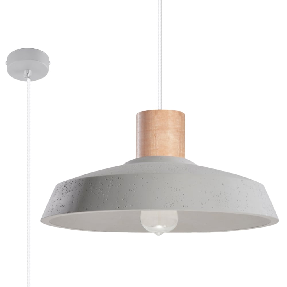 Sollux Lighting Pendelleuchten aus betoNicht zutreffendrewnein in grau style classic chic - Beton