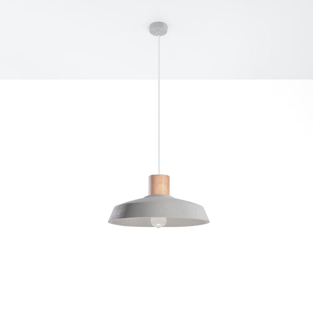 Suspension Béton Gris E27 1 Afra — vue 3