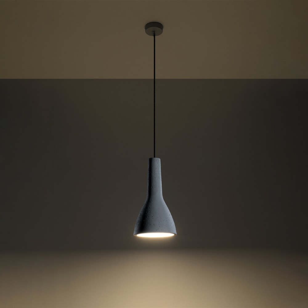 Suspension Béton Gris E27 1 Empoli — vue 4