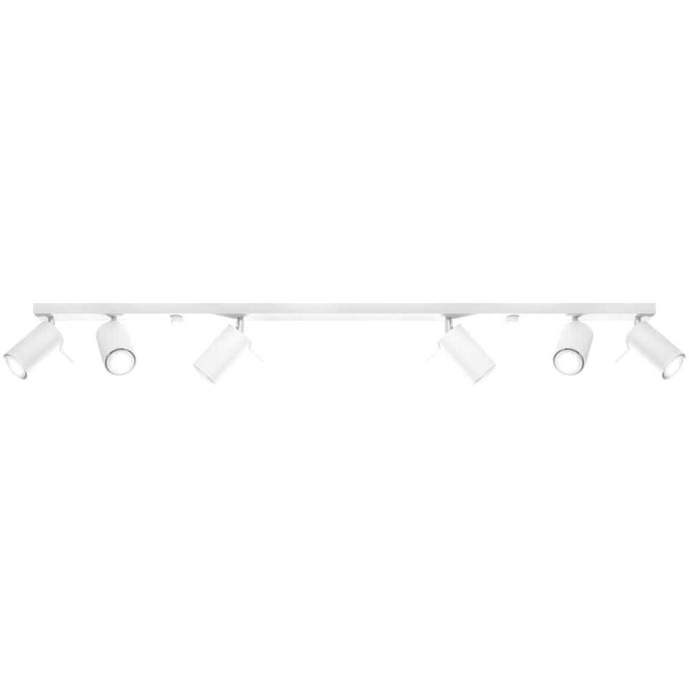 Plafonnier acier blanc H 16 cm