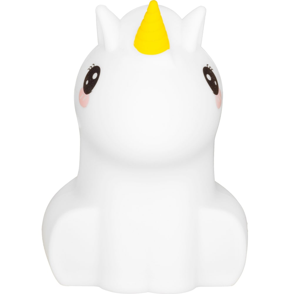 Ulysse Petite veilleuse licorne Blanc Silicone Poly Organo Siloxane - 10x12x9cm