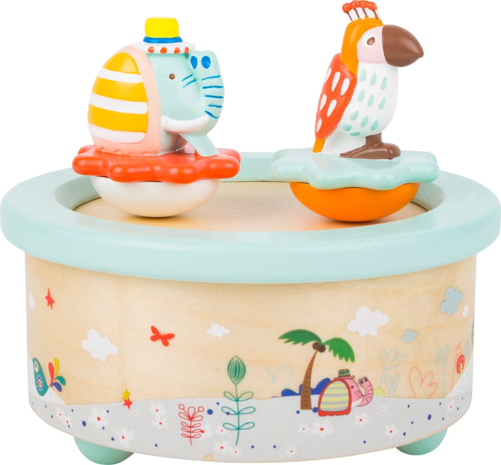 Small foot company Spieluhr Papagei und Elefant BLAU HOLZ Kinder