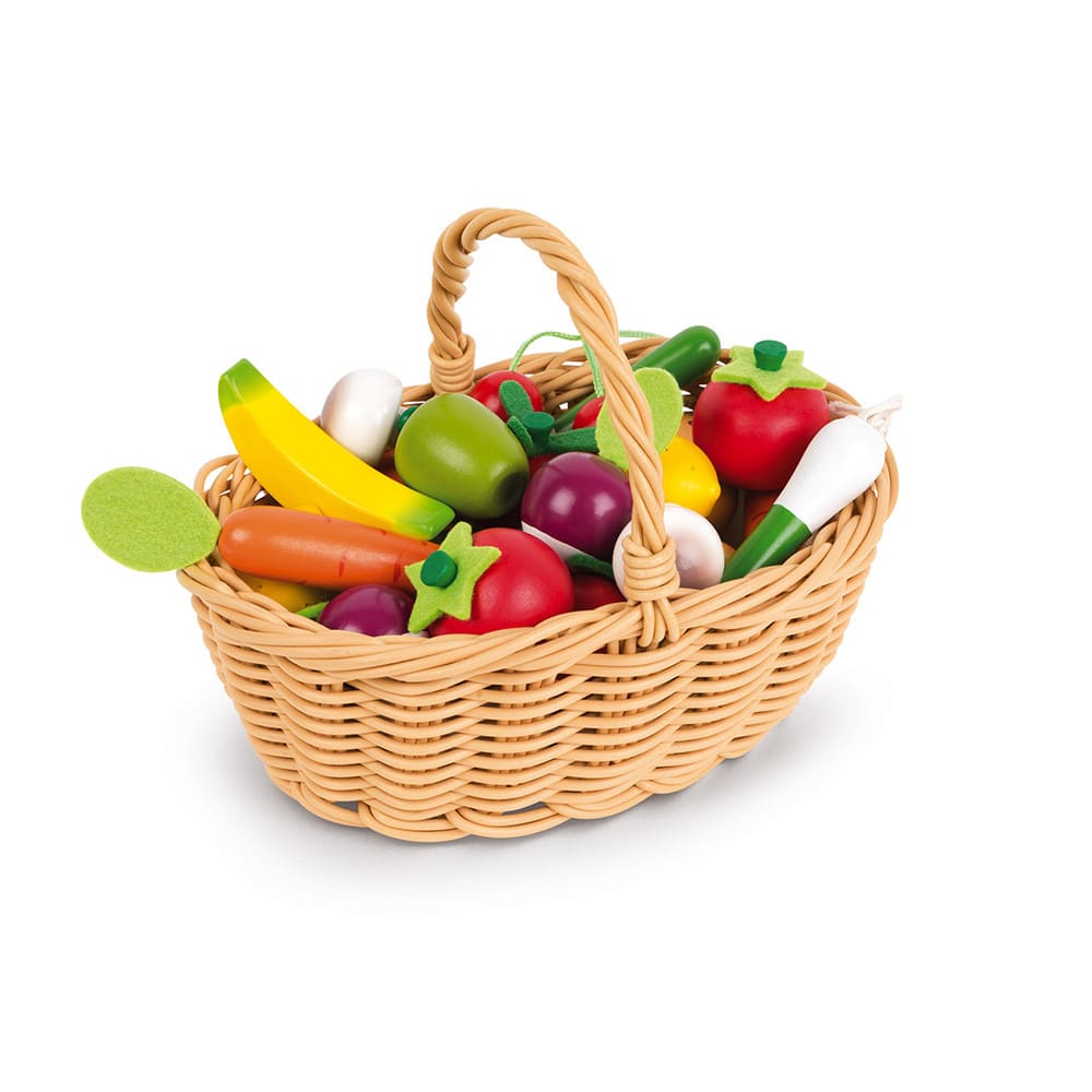 Cesta de 24 frutas y verduras