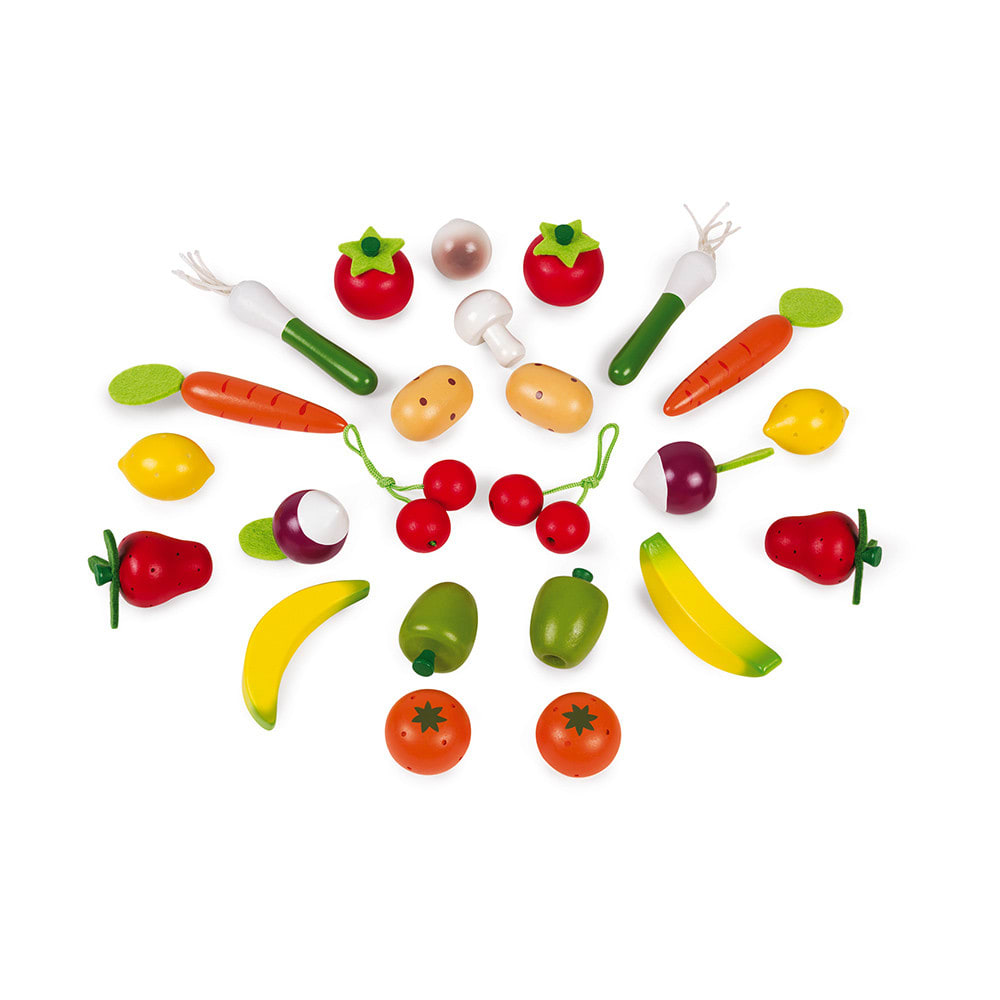 Panier de 24 fruits et légumes (Janod) - Image 1
